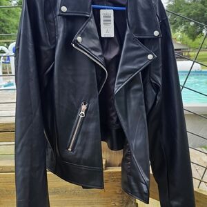 Black Leather Women's Jacket